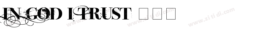IN GOD I TRUST字体转换